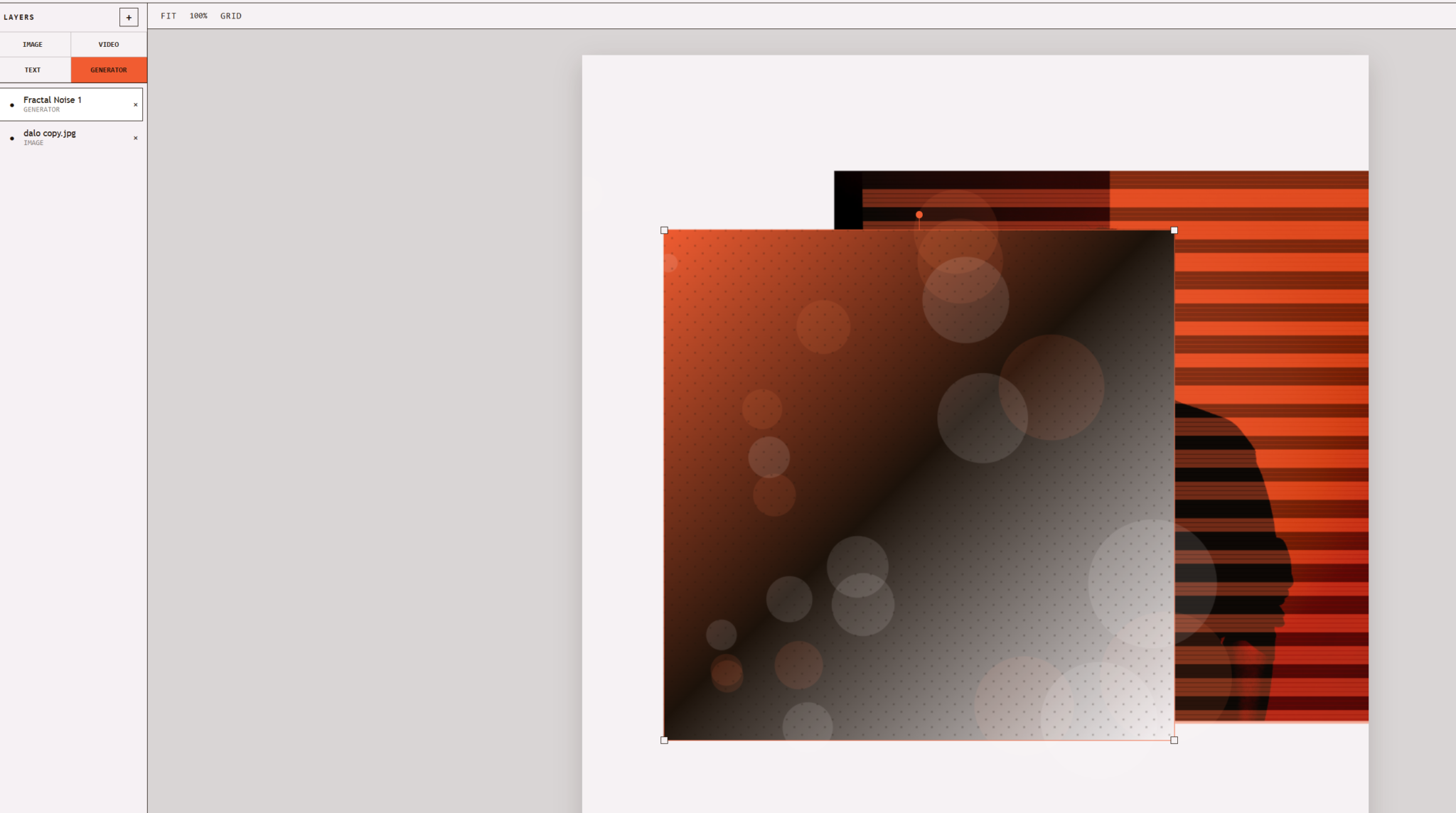 Playground layered visual-effects editor